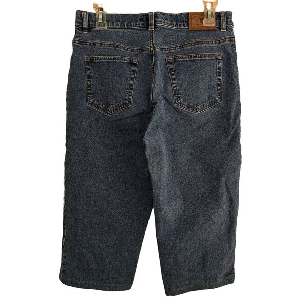 Lauren Jeans Co. Ralph Lauren Capri Jeans Womens Sz 8 Blue Denim Hi Rise Stretch - Picture 2 of 12